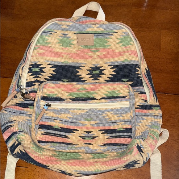 Roxy Pastel Aztec Backpack - Picture 1 of 2